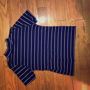 Black and white striped shirt